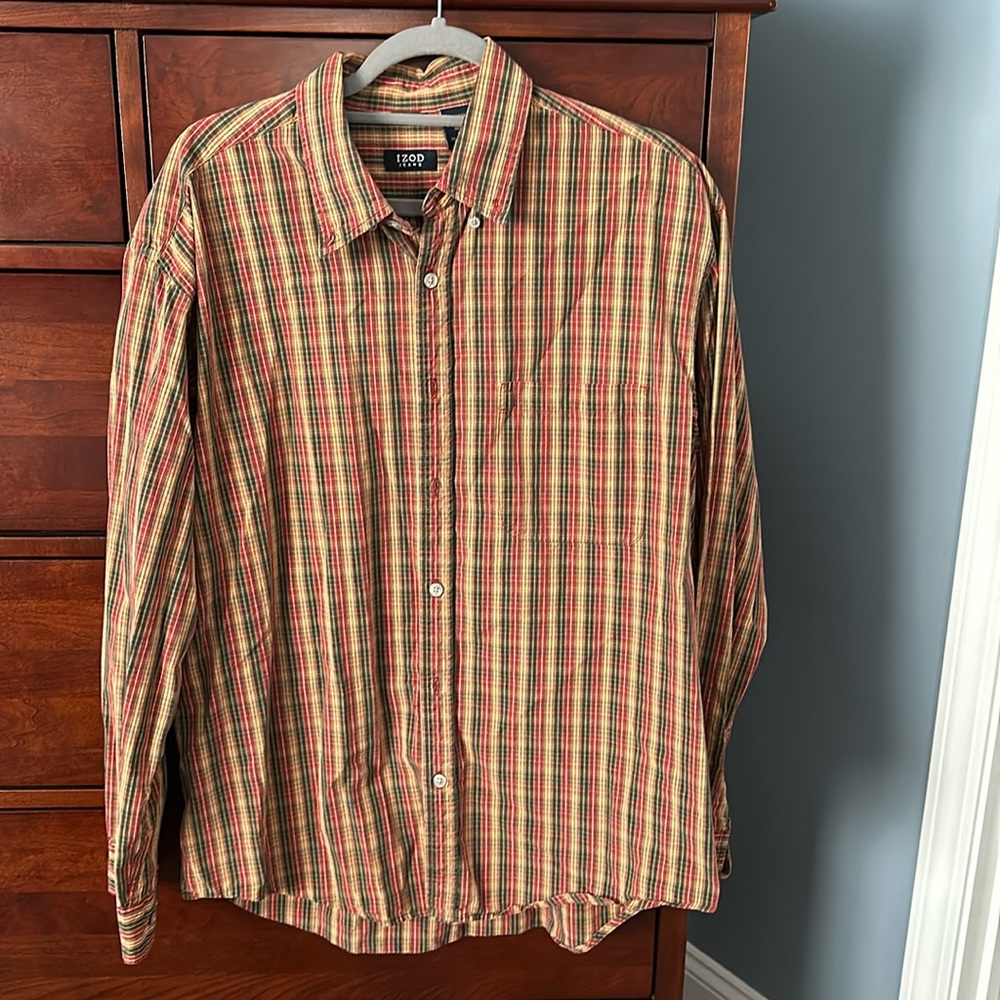 Men’s IZOD long sleeve shirt large